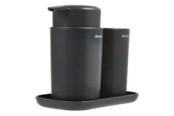 Brabantia - Badezimmer-Zubehör Set, Dunkelgrau