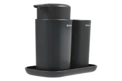 Brabantia - Badezimmer-Zubehör Set, Dunkelgrau