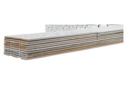 MOOD Selbstklebender Holz-Wandbelag Weiss Big Flake