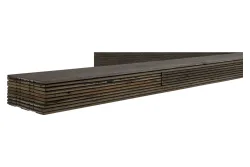 Selbstklebender Holz-Wandbelag C27-Sägeschnitt Dunkel Grau 900x128mm