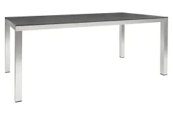 Home and More Tisch Padova HPL Dunkelgrau | 75 × 90 × 180 cm