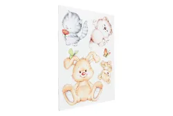 Crearreda Wandsticker Suesse Tiere | 47 × 67 cm