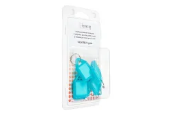 Klapp-Schlüssel-Etiketten Grün | 4 × 0.6 cm | 10 Stück