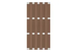 Halbelement CoShield HPC Teak 180x90cm