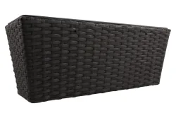 Jardin Royal Balkonkiste Gomera Schwarz | 51 × 20 × 20 cm | 15 l