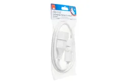 Max Hauri 129050 Strom Verlängerungskabel Weiß 1.00 m H05VV-F 3G 1,0 mm²