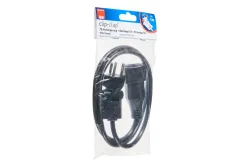 Max Hauri 129051 Strom Verlängerungskabel 10 A Schwarz 1.00 m