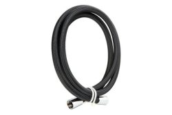 DiAqua Brauseschlauch Chromalux Zero Schwarz | 1.8 m