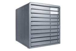 Rotho Bürobox Timeless Anthrazit | 32 × 29 × 34.5 cm