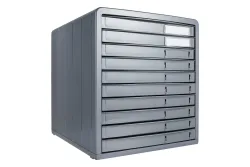 Rotho Bürobox Timeless Anthrazit | 32 × 29 × 34.5 cm