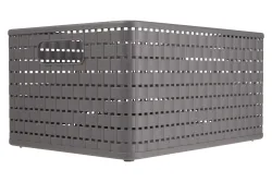 Rotho Aufbewahrungskorb Country Anthrazit | 19.1 × 27.8 × 36.8 cm | 18 l