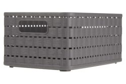Rotho Korb Country Anthrazit | 24 × 16 × 11 cm | 4 l