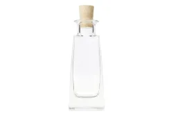 Glorex Glasflasche Konisch mit Korken | 15 × 6 × 5 cm | 100 ml