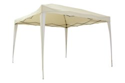 MOOD PAVILLON Klappbar Beige/Weiss 3x3m