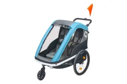 Hamax Veloanhänger Avenida Twin Petrol | 102 × 78 × 100 cm