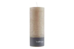 Balthasar - Zylinderkerze, 70X180MM, Taupe