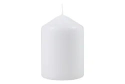Zylinderkerze Weiss