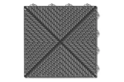 Bergo Bodenplatte Unique 38x38x1cm Graphit 7Stk./1m2