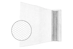 Sechseckgeflechtzaun Verzinkt | 3 × 0.5 m
