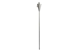 Edelstahl-Fackel Silber | 110 cm
