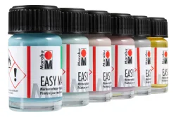 Marabu Marmorierfarbe Easy Marble Set Pastell | 6 × 15 ml