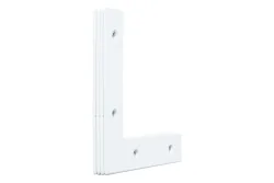Ayce Eck-Flachverbinder Weiss | 15 × 75 mm