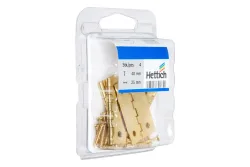 Hettich Scharnier Stahl Vermessingt | 40 × 25 mm