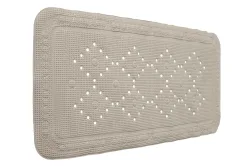 Spirella Badewannenmatte Alaska | Taupe | PVC | 71 x 36 cm