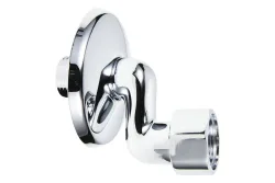 S-Armaturenanschluss mit Schubrossette Grau-Silber