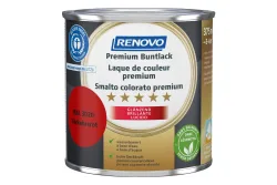 Renovo Premium Buntlack Verkehrsrot RA l 3020 Glänzend | 375 ml