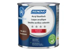 Renovo Acryl-Buntlack Nussbraun RA l 8011 Glänzend | 375 ml