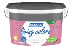 Renovo Living Colors Wand- und Deckenfarbe Blütenspiel Pink | 2.5 l
