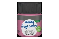 Renovo living Colors Wand- und Deckenfarbe Blütenspiel Pink | 50 ml