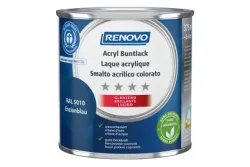 Renovo Acryl Buntlack Enzianblau RAL 5010 Glänzend | 0.4 l