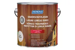 Renovo Dauerschutzlasur | Kalkweiss | 4 l | Seidenglanz