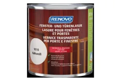 Renovo Fenster- und Türenlasur | Kalkweiss | 0.375 l | Seidenglanz