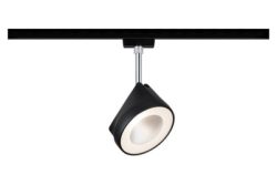 Paulmann Arena Hochvolt-Schienensystem-Leuchte URail LED fest eingebaut 14 W LED Schwarz (matt), Chrom