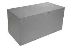 Spacemaker Kissenbox Metall Silber | 133 x 70 x 65 cm | 509 l