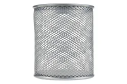 Bleistiftbecher Mesh Grau | 9.5 × 8 × 8 cm