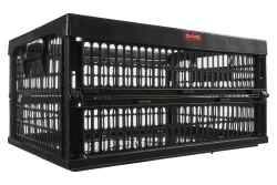 Curver Klappbox Schwarz | 24 × 34 × 47 cm | 30 l | max. 10 kg
