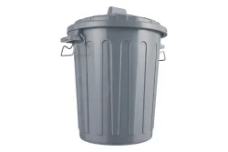 Curver Abfalltonne mit Deckel Grau | 56.5 × 65.5 cm | 70 l