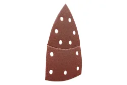 Wolfcraft 1814000 Multischleifpapier mit Klett, gelocht Körnung (num) 120 Eckmaß 95 mm 10 St.