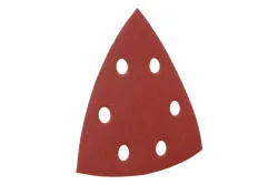Wolfcraft 1826000 Deltaschleifpapier mit Klett, gelocht Körnung (num) 180 Eckmaß 95 mm 5 St.