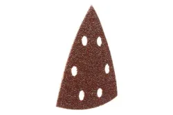 Wolfcraft 1850000 Deltaschleifpapier mit Klett, gelocht Körnung (num) 40 Eckmaß 95 mm 5 St.