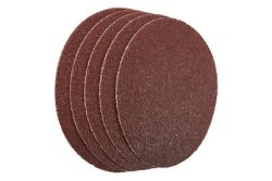 Wolfcraft 2241100 Schleifpapier für Schleifteller mit Klett, ungelocht Körnung 40 (Ø) 125 mm 5 St.