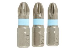 Wolfcraft Kreuzschlitz-Bit PZ 3 S2-Stahl gestrahlt, zähhart C 6.3 3 St.