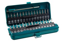 Wolfcraft 1389000 Bit-Set 32teilig Schlitz, Kreuzschlitz Phillips, Kreuzschlitz Pozidriv, Innen-Sechskant, Innen-TORX