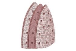 Wolfcraft 1189000 Multischleifpapier-Set mit Klett, gelocht Körnung 40, 80, 120 Eckmaß 95 mm 15 St.