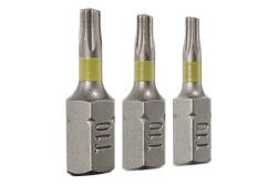 Wolfcraft Torx-Bit T 10 S2-Stahl gestrahlt, zähhart C 6.3 3 St.