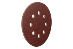 Wolfcraft 2251000 Exzenterschleifpapier mit Klett, gelocht Körnung 120 (Ø) 125 mm 5 St.